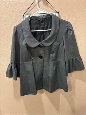 Vintage My Michelle, Charcoal Gray Cropped flared jacket, size Large